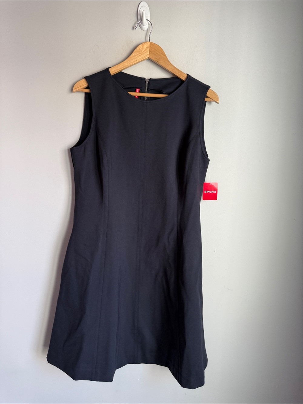 NEW SPANX The Perfect Fit & Flare Sleeveless  Dress Navy  XL - Picture 2 of 9